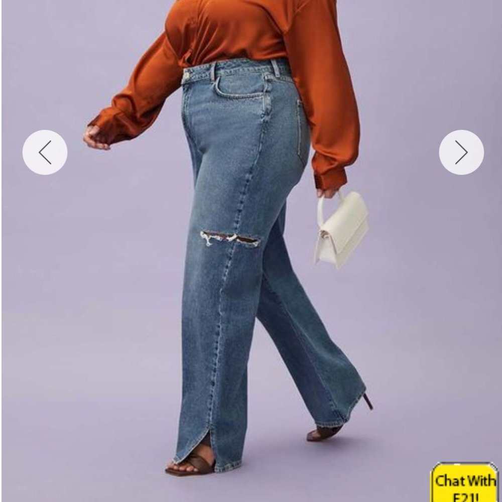 Forever 21 Plus Size High-Waist 90s Fit Jeans